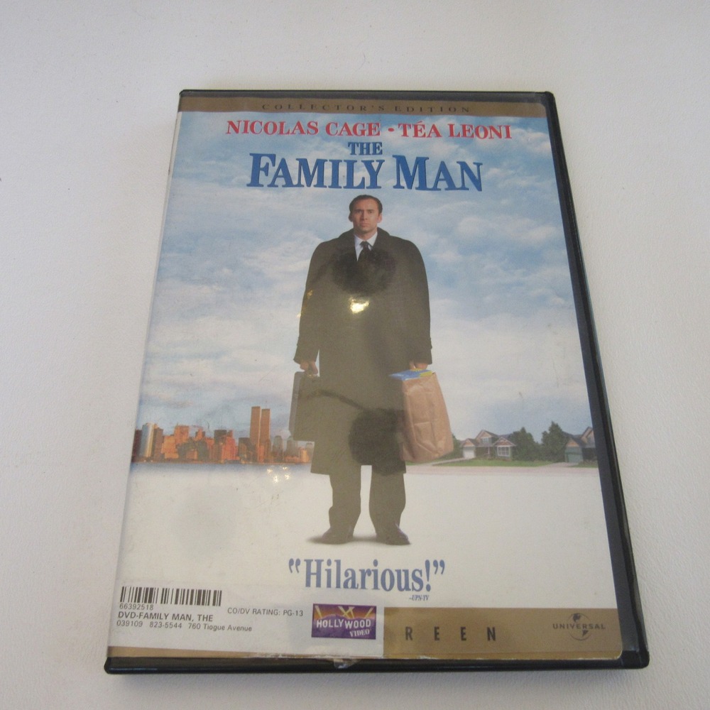 The Family Man DVD Nicolas‎ Cage Tea Leoni Collector's Edition 2001 PG-13 RomCom
